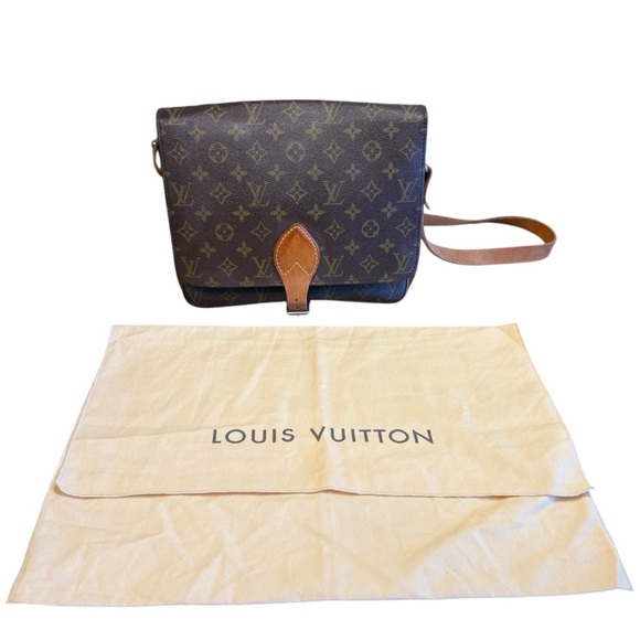 Louis Vuitton Monogram Cartouchiere GM Canvas Leather Crossbody Bag/Shoulder Bag - Picture 3 of 16